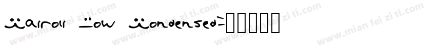 Cairoli Now Condensed字体转换